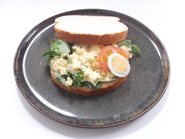 Wit boerenbrood Eiersalade