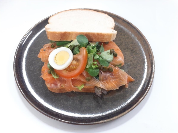 Wit boerenbrood Zalm