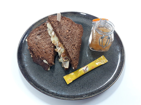 Tosti brie bruinbrood
