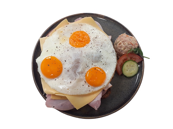 Uitsmijter bruinbrood